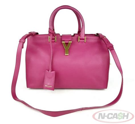 ysl 2 way cabas hot pink|Saint Laurent Fuchsia Hot Pink Chyc Cabas Y Ligne Two Way Bag.